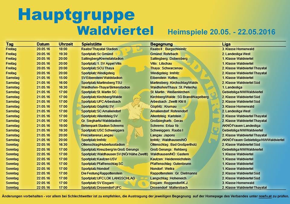 Heimspiele HG Waldviertel_20.05-22.05.16